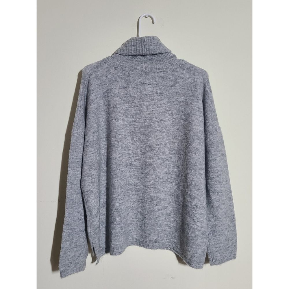 NWT|Splendid Lodge Grey Funnel Neck Sweater, SMALL - Picture 2 of 9
